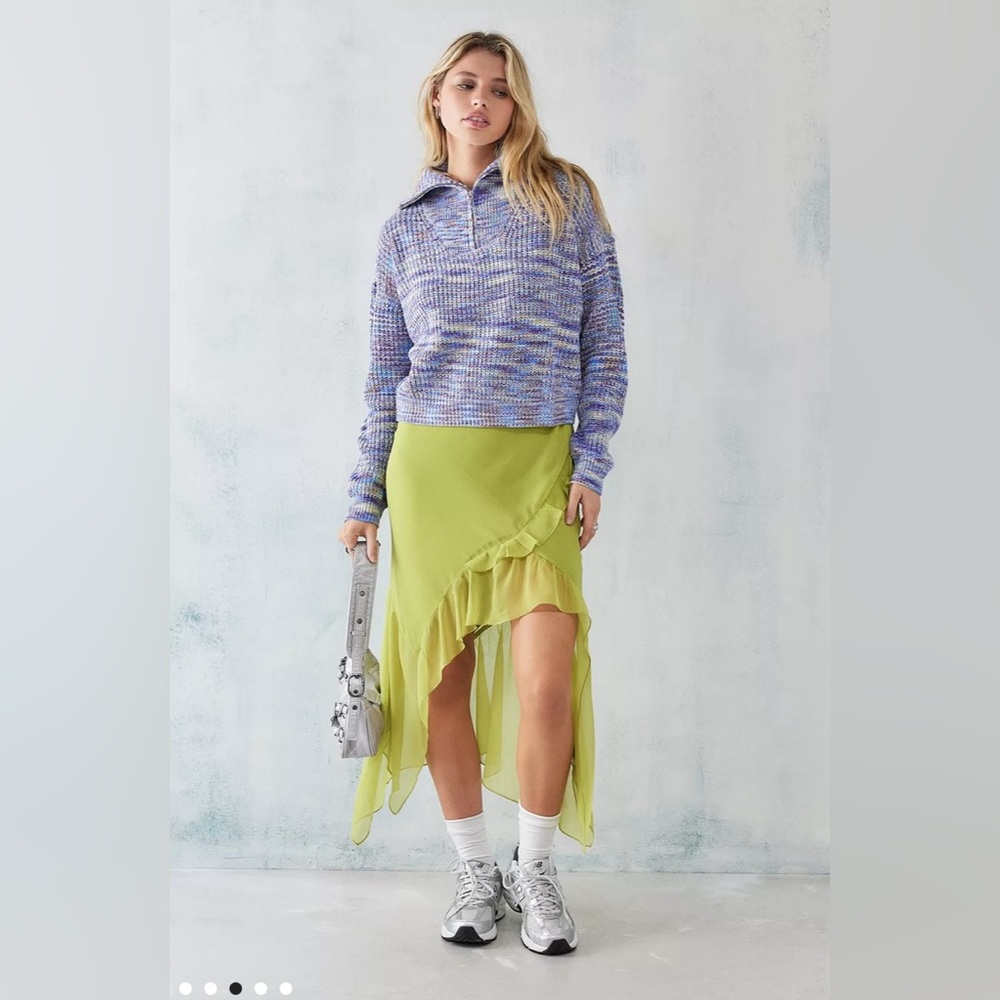 Daisy Street Space-Dye Knit Quarter-Zip NWT - Picture 3 of 8